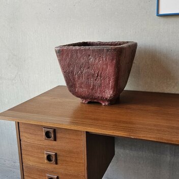 Grote aardewerk bloempot