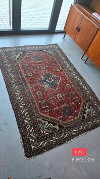 Groot, vintage Perzisch tapijt