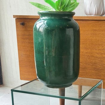 Vintage groene vaas