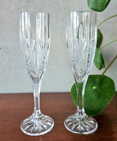 Vintage champagne glazen