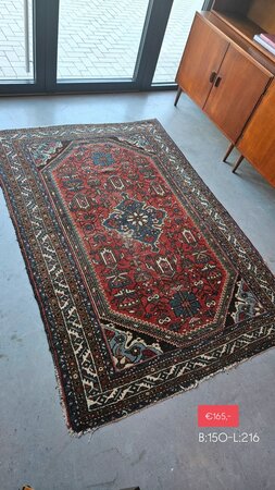 Groot, vintage Perzisch tapijt
