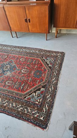 Groot, vintage Perzisch tapijt