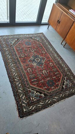 Groot, vintage Perzisch tapijt