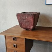 Grote aardewerk bloempot