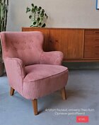 Artifort fauteuil, ontwerp Theo Ruth. Opnieuw gestoffeerd