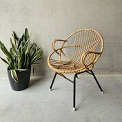 Vintage rotan stoeltje