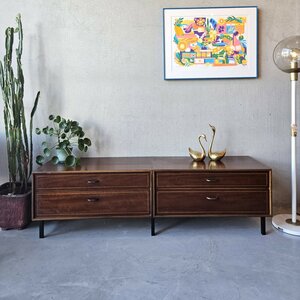 Laag vintage dressoir 4 lades