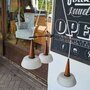 Prachtige vintage hanglamp, 3 melkglazen kapjes