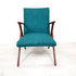 Vintage fauteuil, petrol