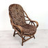 Vintage rotan fauteuil