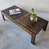 Latten salontafel/plantentafel wengé hout