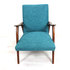 Vintage fauteuil petrol