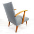 Grijze vintage fauteuil