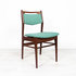 Vijf vintage stoelen, mintgroen