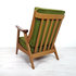 Vintage fauteuil, groen velours