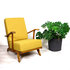 Vintage fauteuil, geel